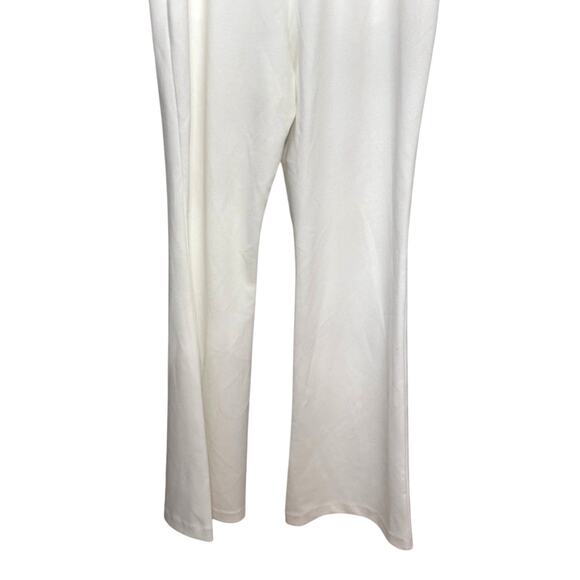 Chelsea 28 Off Shoulder Jumpsuit Surplus Neck Flutter Sleeve White W US S NWOT - Picture 4 of 9